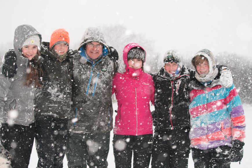 The Cookies enjoing the snow